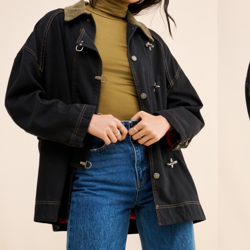 We The Free Denim Barn Coat Free People Utility Jacket